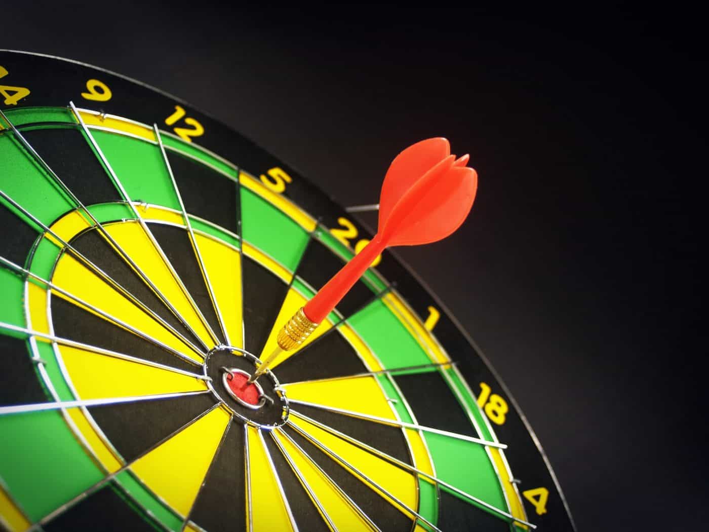 center of bullseye