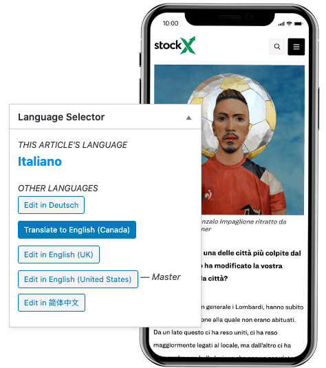 language overlay