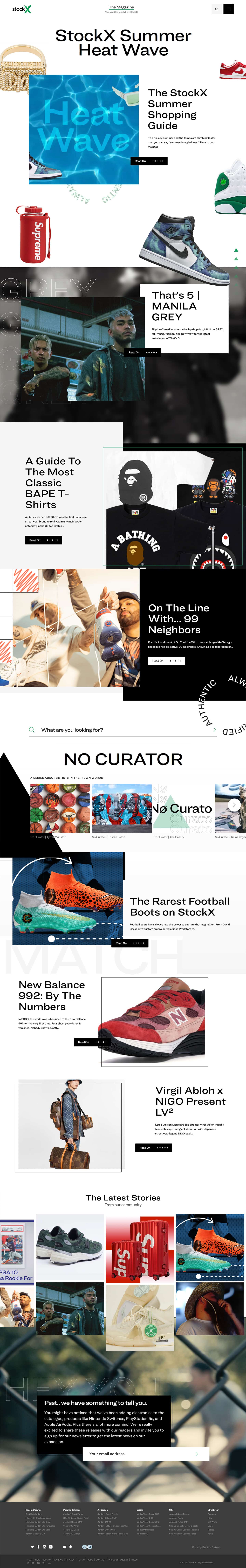 new stockx blog homepage